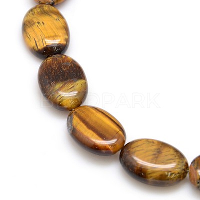 Natural Gemstone Tiger Eye Beads Strands G-L164-A-07-1