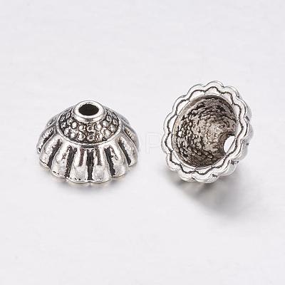 Tibetan Style Alloy Bead Caps X-LF9305Y-1