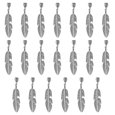 20Pcs Tibetan Style Alloy European Dangle Charms PALLOY-AB00231-1