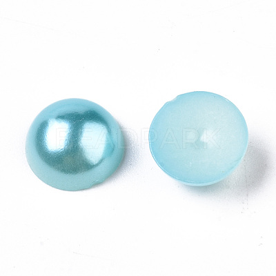 ABS Plastic Imitation Pearl Cabochons SACR-S738-10mm-Z19-1