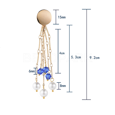 Long Tassel Earrings EJEW-JE03681-01-1