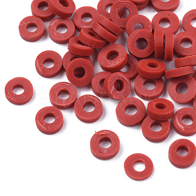 Handmade Polymer Clay Beads X-CLAY-Q251-6.0mm-102-1