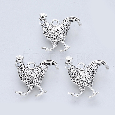 Tibetan Style Alloy Pendants X-TIBE-R316-023AS-RS-1