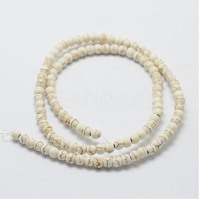 Synthetic Magnesite Bead Strands G-P228-43-4mm-1