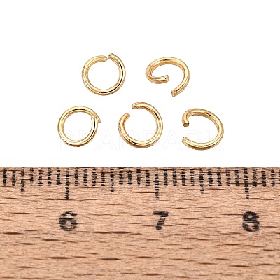 304 Stainless Steel Open Jump Rings STAS-Q113-5x0.8mm-G-01-1