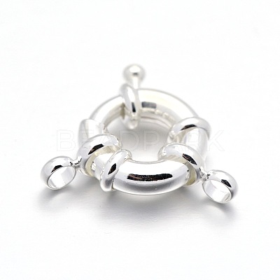 Rack Plating Brass Spring Ring Clasps KK-D399-C-S-NF-1