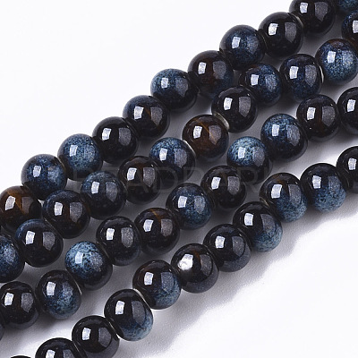 Handmade Porcelain Beads X-PORC-S498-19B-05-1