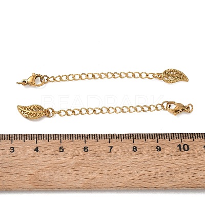 201 Stainless Steel Curb Chain Extender SA-CBA0FDA-01G-16-1