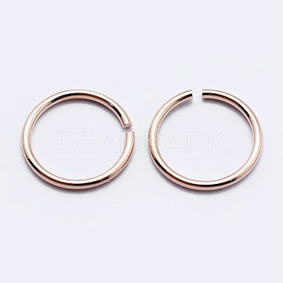 925 Sterling Silver Open Jump Rings STER-F036-02RG-0.9x4mm-1