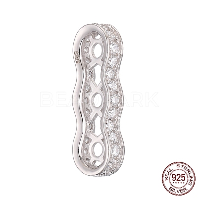 3 Hole 925 Sterling Silver Multi-Strand Links STER-K176-18B-P-1