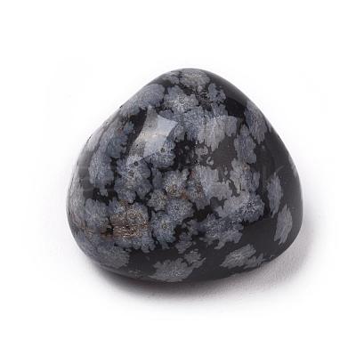 5Pcs Natural Snowflake Obsidian Beads G-FS0002-02-1
