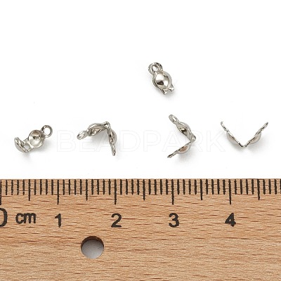 Tarnish Resistant 304 Stainless Steel Bead Tips STAS-G127-06P-1