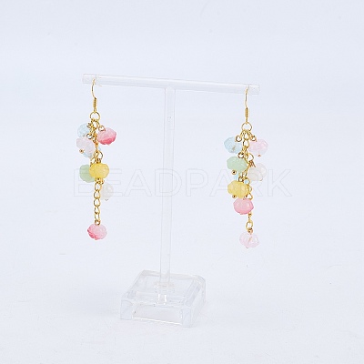 60Pcs 10 Colors Glass Pendants GLAA-GO0001-22-1