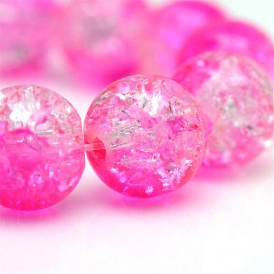 Baking Paint Crackle Glass Bead Strands CCG-S001-6mm-09-1