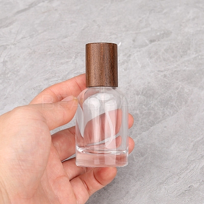 Transparent Glass Perfume Spray Bottle PW-WG90B21-05-1
