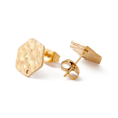 304 Stainless Steel Stud Earring Findings LS-STAS-G270-02G-03-1