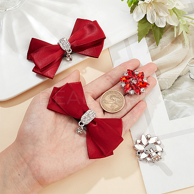 Wedding Shoe Decoration Sets AJEW-NB0005-13B-1