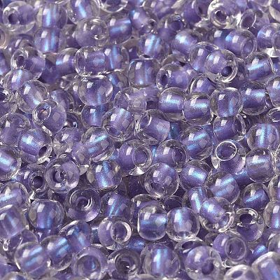 6/0 Transparent Inside Colours Glass Seed Beads SEED-P006-01A-14-1