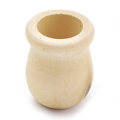 Unfinished Blank Wooden Vase X-WOOD-S040-81-1