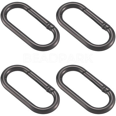 6Pcs Alloy Spring Gate Rings FIND-SP0001-24B-1