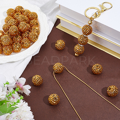 40Pcs AB-Color Resin Rhinestone Beads RESI-PA0001-27-1
