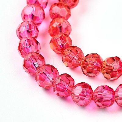 Baking Paint Transparent Glass Beads X1-DGLA-A035-T4mm-A02-1