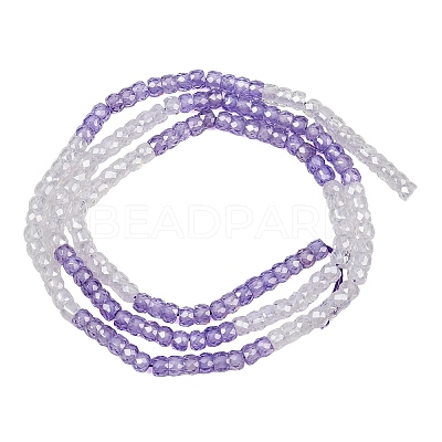Cubic Zirconia Beads Strands ZIRC-P125-2x3mm-29-1