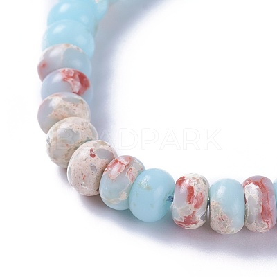 Adjustable Natural & Synthetic Mixed Stone Braided Bead Bracelets BJEW-F369-A-1