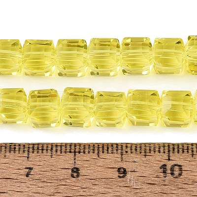 Transparent Glass Beads Strands LS-GLAA-R041-8x8mm-A01-1
