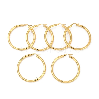 304 Stainless Steel Hoop Earrings EJEW-H358-08G-A-1