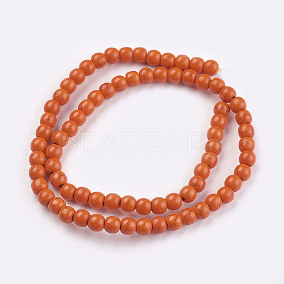 Synthetic Turquoise Beads Strands TURQ-G106-6mm-02G-1