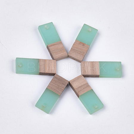 Resin & Walnut Wood Pendants RESI-S358-79L-1
