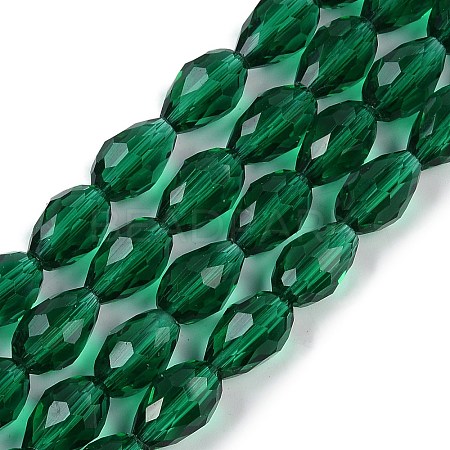 Transparent Glass Beads Strands X-EGLA-N013-T10mm-D24-1