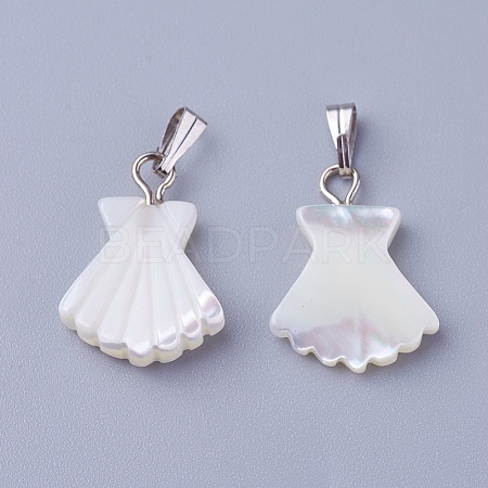 Shell Pendants SSHEL-E571-13P-1