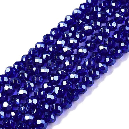 Electroplate Glass Beads Strands EGLA-A044-T2mm-A06-1