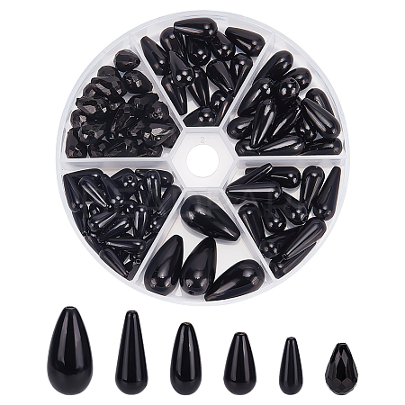 85Pcs 6 Styles ABS Plastic Beads KY-PH0002-15-1