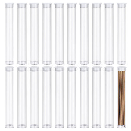Transparent Tube Plastic Bead Containers with Lids CON-WH0092-81B-1