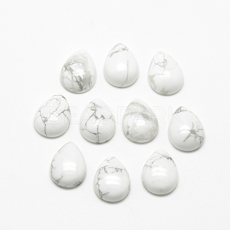 Natural Howlite Cabochons G-R417-10x14-29-1