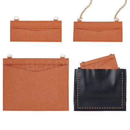 2Pcs 2 Styles Wool Felt Bag Organizer Inserts FIND-WR0007-26B-1