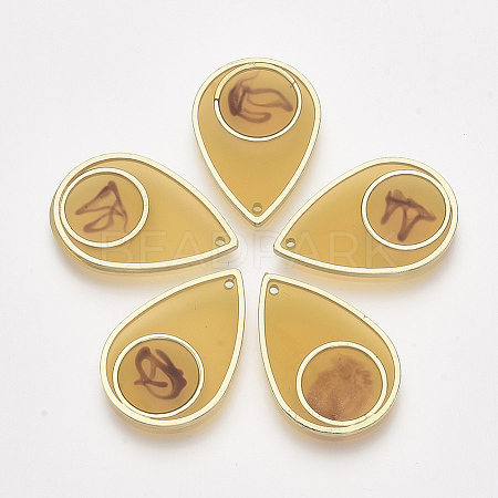 Epoxy Resin Pendants RESI-S368-13B-1