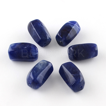 Column Imitation Gemstone Acrylic Beads OACR-R028B-04-1