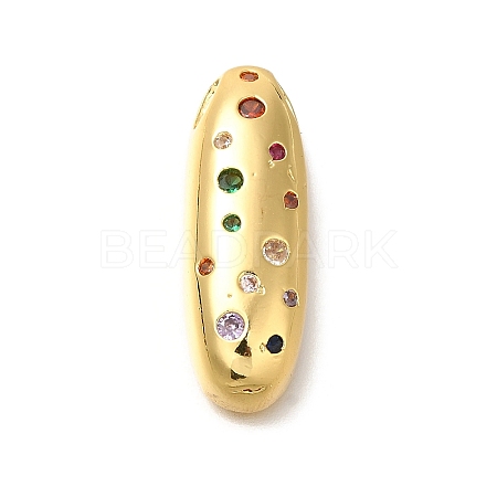 Brass Cubic Zirconia Pendants KK-M295-13G-I-1