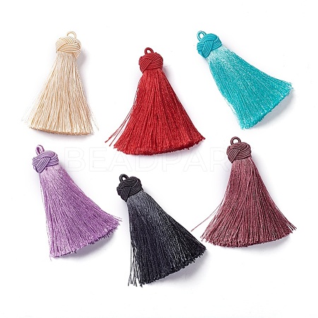 Nylon Tassel Pendants FIND-I009-C01-1