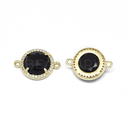 Synthetic Black Stone Links connectors G-E526-34C-1