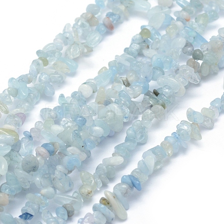 Natural Aquamarine Beads Strands G-P332-60-1