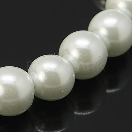 Glass Pearl Beads Strands X-HY-4D-B01-1