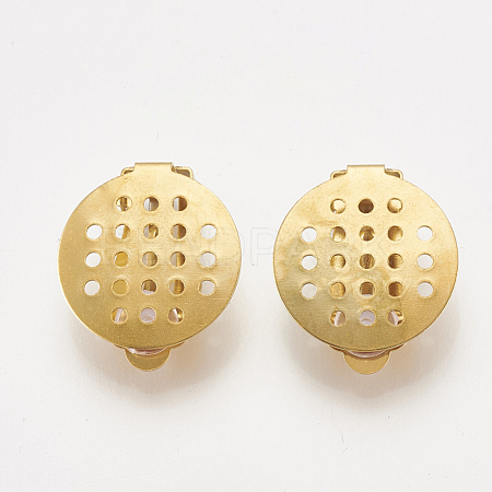 304 Stainless Steel Clip-on Earring Findings X-STAS-S104-01B-1
