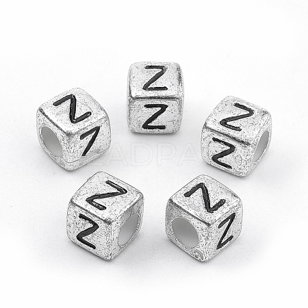 Plated Acrylic Beads PB43C9308-Z-1