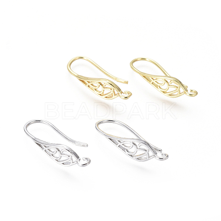 Brass Earring Hooks KK-G374-11-1