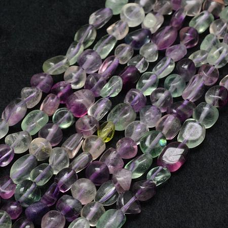 Natural Fluorite Beads Strands G-F521-48-1